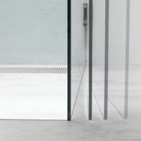 Nisdeur 'I Am' 70X200 Cm Chroom/Zilver Helder Antikalk Glas