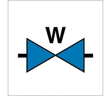 Arbowinkel Waterafsluiter sticker
