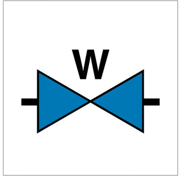 Arbowinkel Waterafsluiter sticker