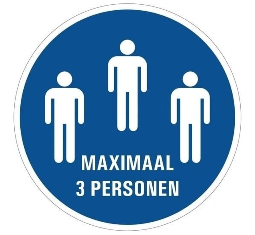 Maximaal 3 personen