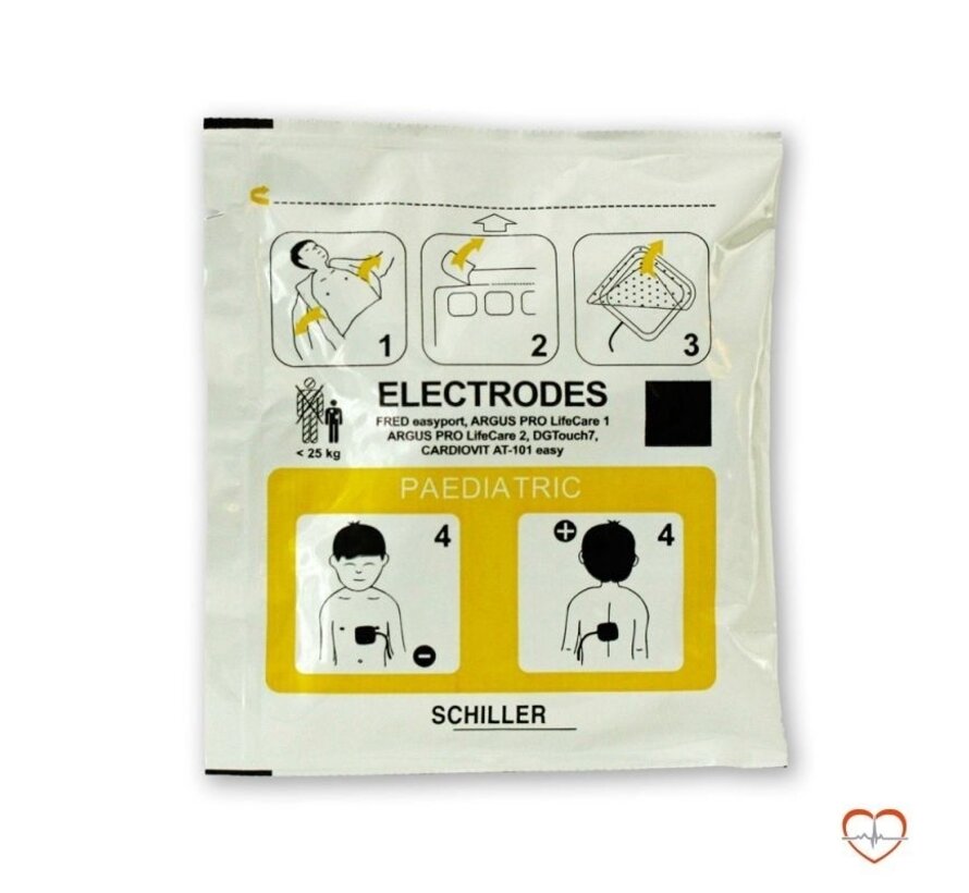 Elektroden kinderen schiller AED