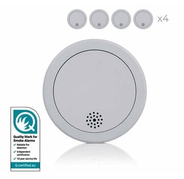 4-pack Rookmelder Smartwares FSM-123