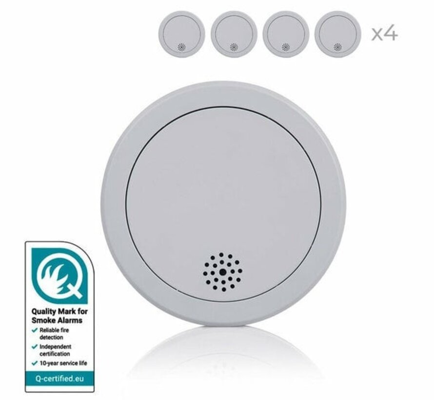 4-pack Rookmelder Smartwares FSM-123