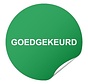 Keuringssticker goedgekeurd