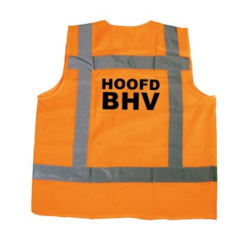 RWS veiligheidsvest hoofd BHV oranje