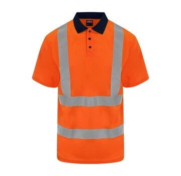 Reflecterende polo oranje