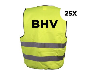 Arbowinkel BHV hesje geel - 25 hesjes