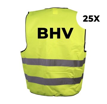 Arbowinkel BHV hesje geel - 25 hesjes