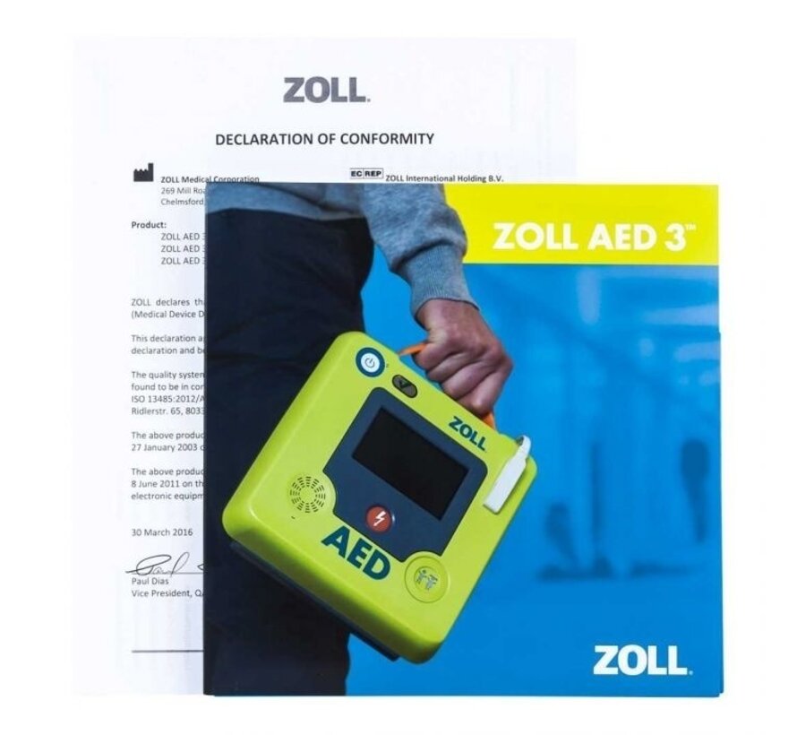 Zoll AED 3 reanimatieprotocol voor kinderen en volwassenen