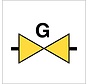 Gasafsluiter sticker Arbowinkel