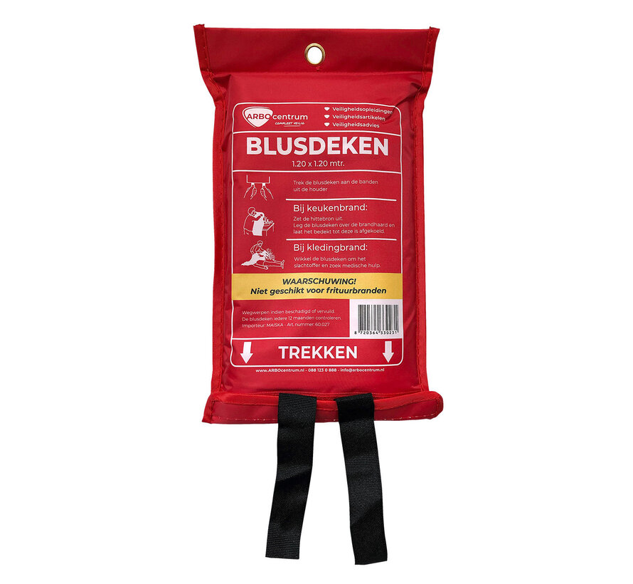 Blusdeken softbag 120 x 120 cm