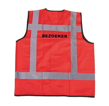 Arbowinkel RWS veiligheidsvest bezoeker rood