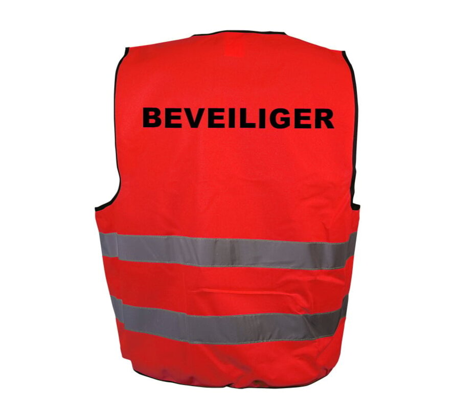 Beveiliger hesje rood