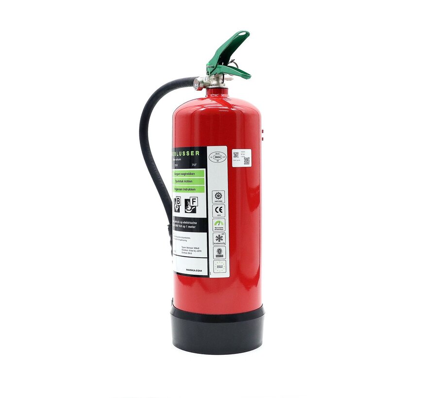Schuimblusser 6 Liter Vetbrand  vorstvrij ABF