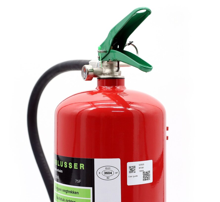 Schuimblusser 6 Liter Vetbrand  vorstvrij ABF