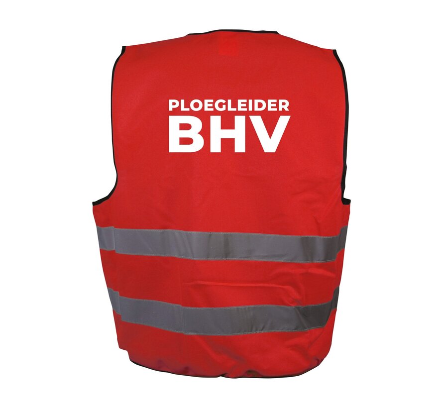 Ploegleider BHV hesje rood
