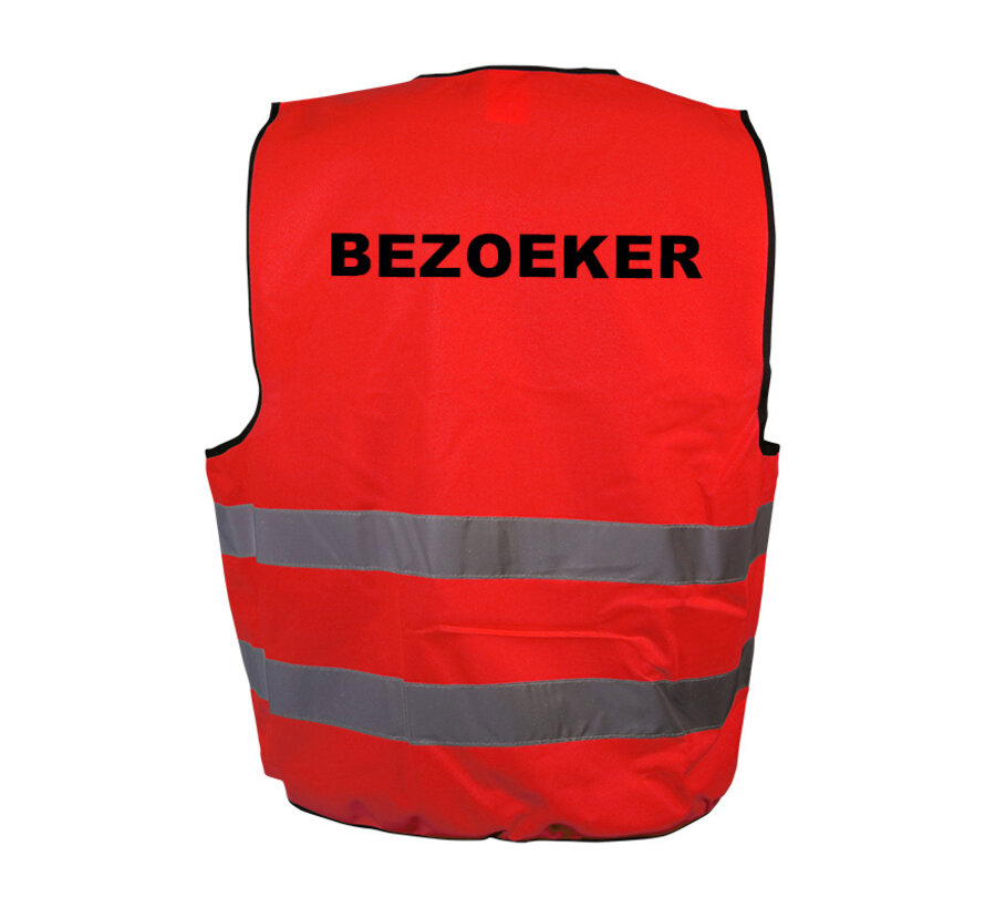 Bezoeker hesje rood