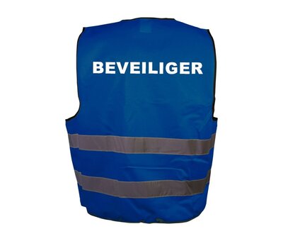 Beveiliger hesje blauw