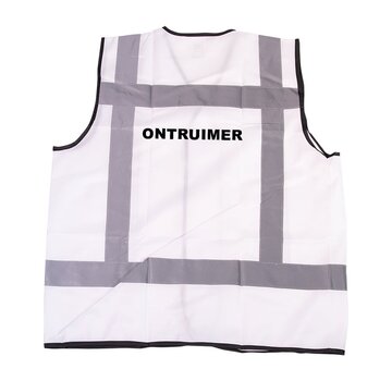 RWS veiligheidsvest ontruimer wit