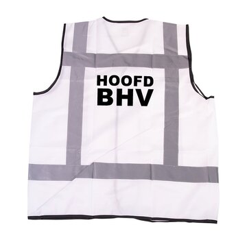 Arbowinkel RWS veiligheidsvest hoofd BHV wit