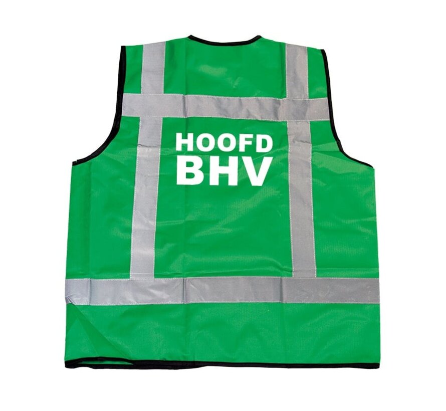 RWS veiligheidsvest hoofd BHV groen