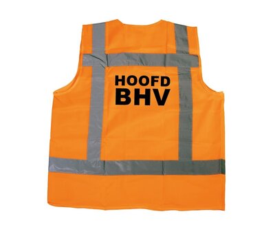Arbowinkel RWS veiligheidsvest hoofd BHV oranje
