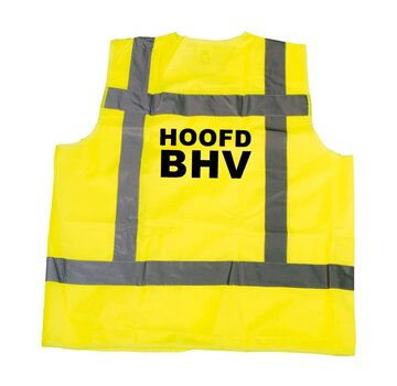 Arbowinkel RWS veiligheidsvest hoofd BHV geel