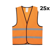 Arbowinkel 25-pack veiligheidshesje kinderen oranje