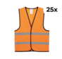 25-pack veiligheidshesje kinderen oranje