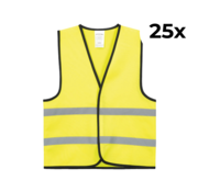 Arbowinkel 25-pack veiligheidshesje kinderen geel