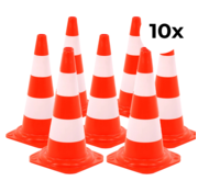 Arbowinkel 10-pack verkeerskegel hard 50cm