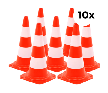 Arbowinkel 10-pack verkeerskegel hard 50cm