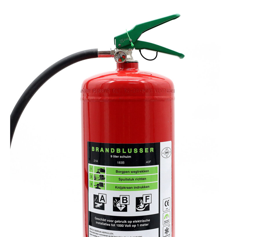 Schuimblusser Vetblusser 9 Liter Vetbrand vorstvrij ABF