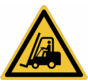 Heftruck waarschuwingspictogram