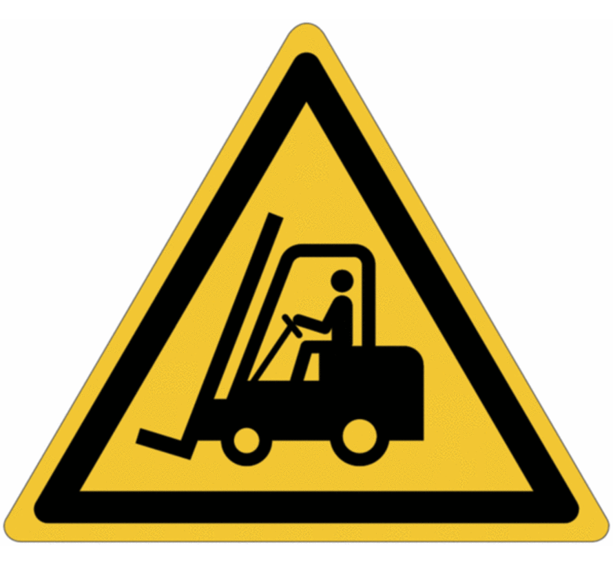 Heftruck waarschuwingspictogram