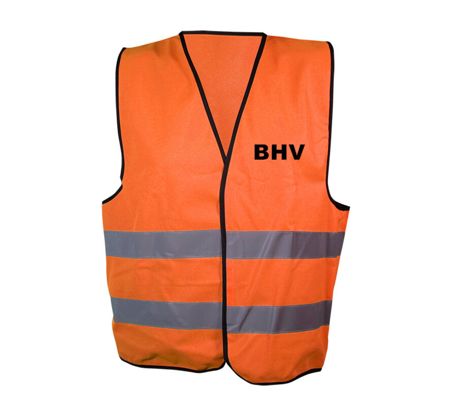 Hesje oranje BHV opdruk voor/achter