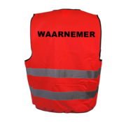 Waarnemer hesje rood