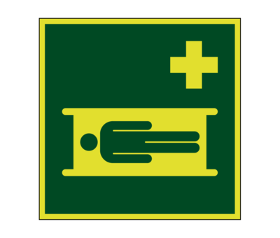 Brancard lichtgevend pictogram