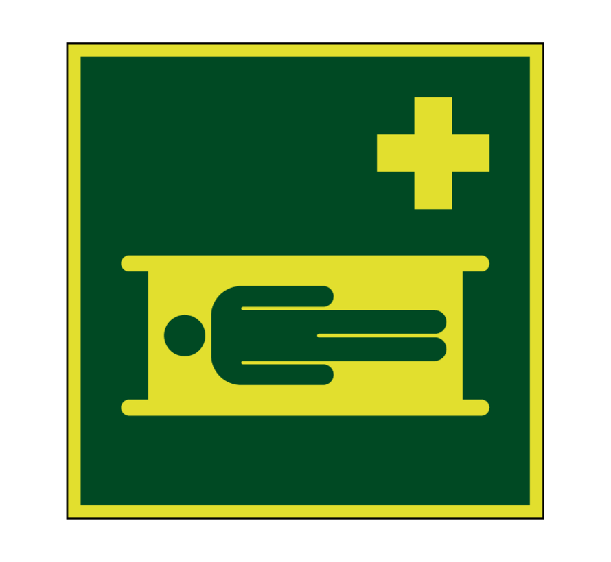 Brancard lichtgevend pictogram