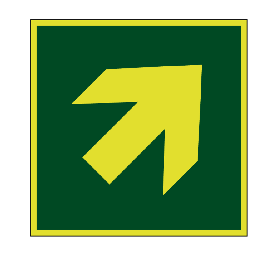 Richtingaanwijzing schuin lichtgevend pictogram