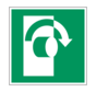 Draai in wijzerzin om te openen pictogram