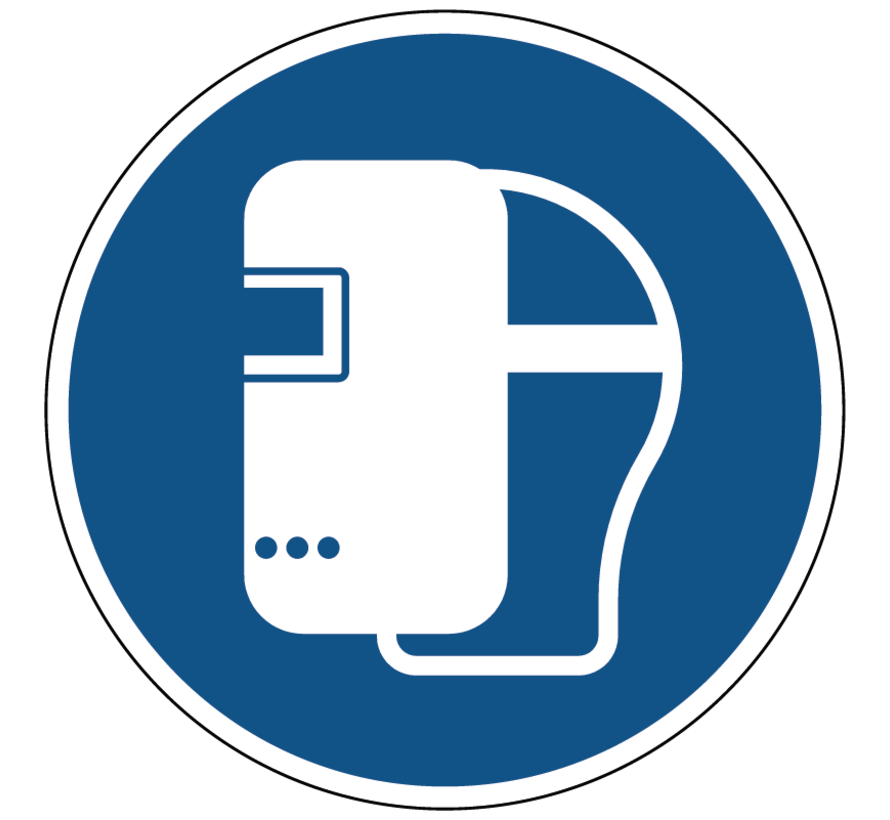 Lasmasker verplicht gebodspictogram