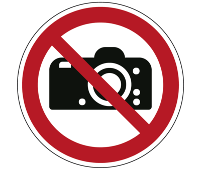 Fotograferen verboden pictogram
