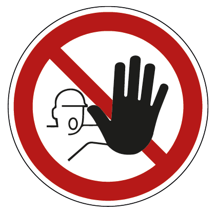Verboden toegang voor onbevoegden - Ø 150 mm - Sticker