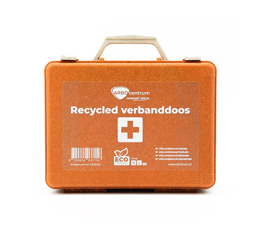 Recycled verbanddoos Oranje