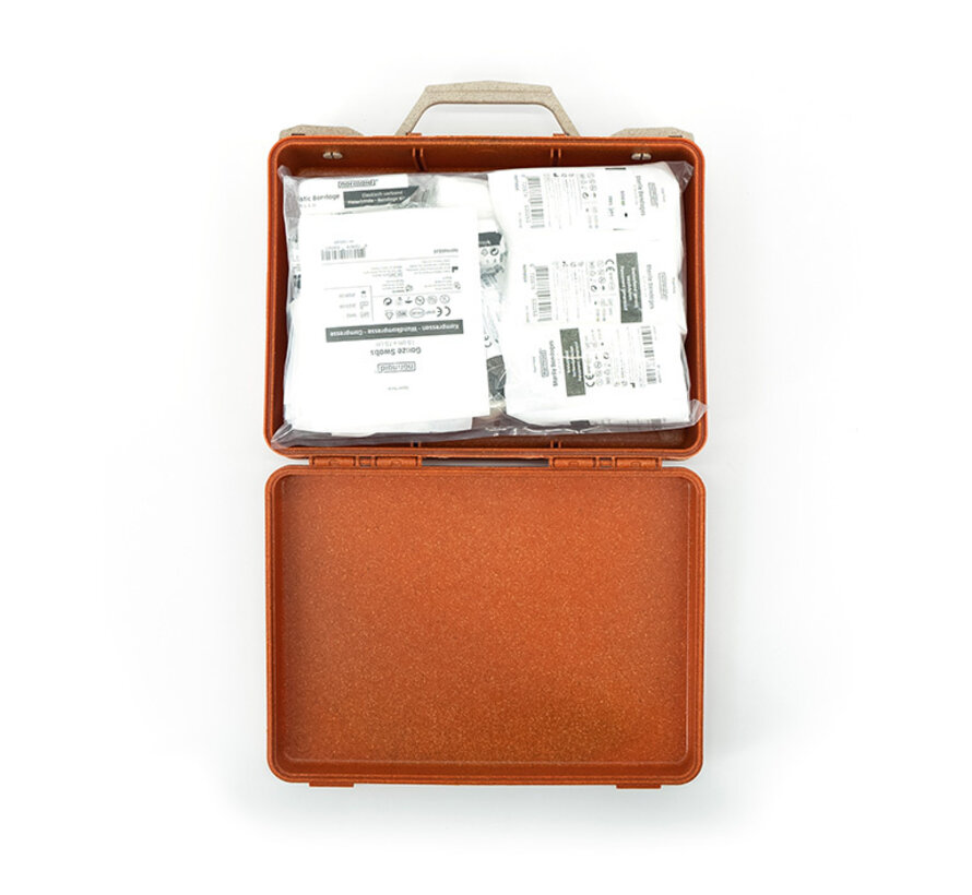 Recycled verbanddoos Oranje