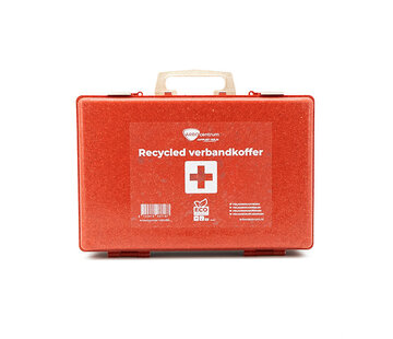 Recycled verbandkoffer rood
