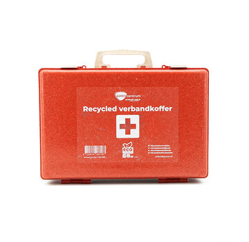 Recycled verbandkoffer rood