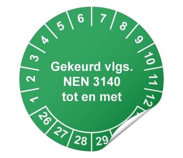 Keuringssticker NEN 3140