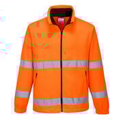 Reflecterende jas fleece oranje